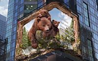 LG전자, 美 타임스스퀘어에서 멸종위기 동물 ‘불곰’ 알린다