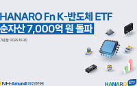 NH아문디운용 HANARO Fn K-반도체 ETF 순자산 7000억 돌파