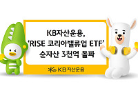KB자산운용 ‘RISE 코리아밸류업 ETF’ 순자산 3천억 돌파