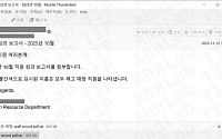 안랩, 연말 ‘임직원 성과 보고서’로 위장한 피싱 메일 주의 당부