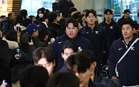 류현진·김혜성·김도영…WBC 대표팀, 사이판 캠프 출국 현장 모습