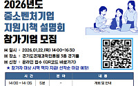 경과원, 중소·벤처기업 2026년 지원정책 총망라...22일 경기도내 9개 기관 합동설명회