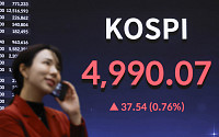 코스피 종가 기준 사상 최고치 기록... 4990선 상승 마감 [포토로그]