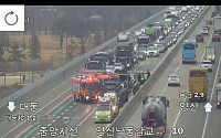 [속보] 중앙고속도로지선 양산낙동강교 화물차 사고