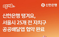 신한은행 땡겨요, 서울 모든 자치구와 공공배달앱 협약 완료