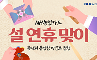 NH농협카드, 설 연휴 이벤트⋯최대 10만원 상품권·해외 결제 10% 캐시백