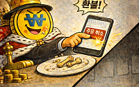 [AI 코인패밀리 만평] 뻔뻔한 식사