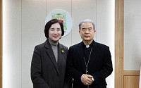 유은혜 경기교육감 예비후보, 이용훈 마티아 주교 예방…"생명·존엄이 경기교육의 출발점"