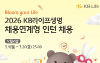 KB라이프, 2026년 채용연계형 인턴 모집