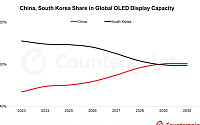 中 OLED 생산능력 2029년 韓 추월 전망…LCD 중심 구조는 지속