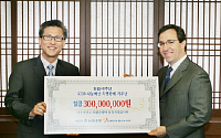 외환은행, ‘KEB 나눔예금’ 판매 기부금 3억원 전달