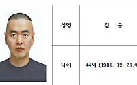 남양주 스토킹 살해범 신상공개…44세 김훈 증명사진
