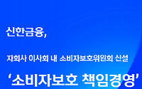 신한금융, 이사회 중심 소비자보호위원회 신설…전 계열사 ‘책임경영’ 체계 구축