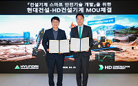 HD건설기계·현대건설, 건설기계 스마트 안전 기술 개발 협력