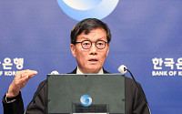 통화정책방향 기자간담회 가진 이창용 총재 [포토]