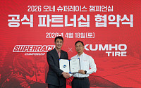 금호타이어, ‘오네(O-NE) 슈퍼레이스 챔피언십’ 토요타 가주 레이싱 후원