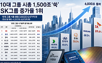 올해 10대그룹 시총 1500조 늘었다…SK그룹 증가율 1위