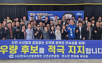 신안군 농업·수산단체, 박우량 잇단 지지선언