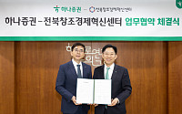 하나증권, 전북창조경제혁신센터와 업무협약 체결⋯“지역 스타트업 육성”