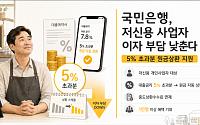 KB국민은행, 저신용 사업자 이자 부담 낮춘다…5% 초과분 원금상환 지원