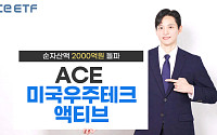 한투운용 "ACE 미국우주테크액티브 ETF, 상장 한 달 만에 순자산 2000억원 돌파"