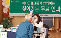 하나금융, 의료 사각지대 고령층 대상 ‘무료 안과검진’