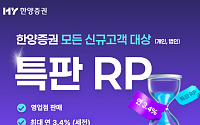 한양증권, 2차 특판 RP 출시··· 우대금리 최대 연 3.4%