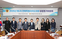 전북도의회, 입법평가위원회 개최…조례 20건 선정