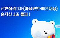 신한자산운용, '마음편한·빠른대응 적격TDF' 순자산 3조 돌파…존재감 '쑥'