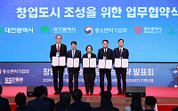 중기부, 대전 등 4개 과기원·지방정부와 맞손…“세계 100위권 창업도시 키울 것”