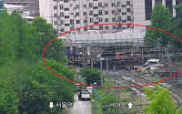 서대문구 서소문 고가차도 구조물 붕괴 사고 현장
