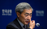 신현송 한은 총재, 통화정책방향 기자간담회 [포토]