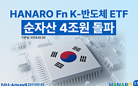 NH아문디운용 "K-반도체 ETF 순자산 4조원 돌파⋯2주 만에 1조원 증가"