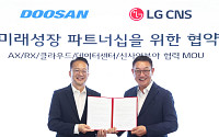 두산, LG CNS와 데이터센터·로봇·AI 사업 협력