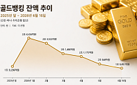 '골드 러시' 식었다…골드뱅킹, 6개월 만에 1조원대로
