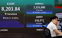 코스피, 하루 만에 9100서 8200선 털썩⋯12%대↓ 삼전ㆍSK하닉 시총 520조 증발