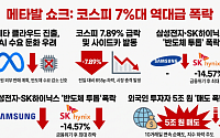 메타發 쇼크…코스피, 7%대 급락 '반도체 투톱' 역대급 폭락[종합]