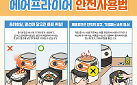 "종이호일 예열은 금물"⋯에어프라이어 화재 예방 안전수칙은?