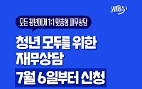 청년 재무상담 6일부터 신청…미래적금 우대금리 제공