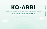 한국평가데이터ㆍ고위드, 소규모 법인을 위한 신용평가 서비스 ‘KO-ARBI’ 출시