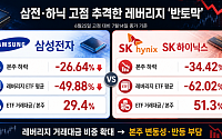 삼전·SK하닉 고점 추격한 레버리지 ‘반토막’…ETF 수급 역풍에 본주 반등 발목 [코스피 6800 쇼크, 반등의 벽]
