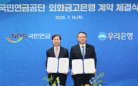 우리銀, 1670조 국민연금 ‘외화금고’ 지킨다⋯업무수행 계약 체결