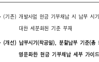 서울시 "기부채납, 총 5회 균등 분할 납부 원칙 적용"