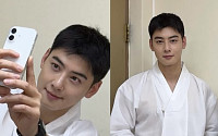 ‘상병’ 차은우, 짧은 머리에도 여전한 ‘얼굴천재’ 비주얼