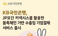 국민은행, 수출입 결제에 블록체인 도입…내달 서비스 출시