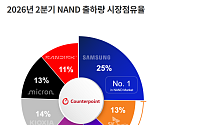 삼성전자, 올해 2분기 낸드 1위…SK 2위·中 YMTC 3위