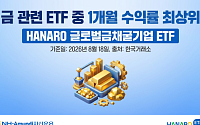 NH아문디운용, "HANARO 금 채굴 기업 ETF, 관련 ETF 1개월 수익률 1위"