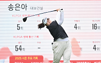 송은아, KLPGA 챔피언십 중간합계 7언더…생애 첫 우승 도전