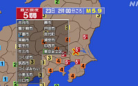일본 이바라키현서 규모 5.9 지진...5년 만에 진도 5약 [종합]
