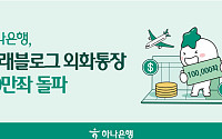 하나은행, ‘트래블로그 외화통장’ 10만좌 돌파